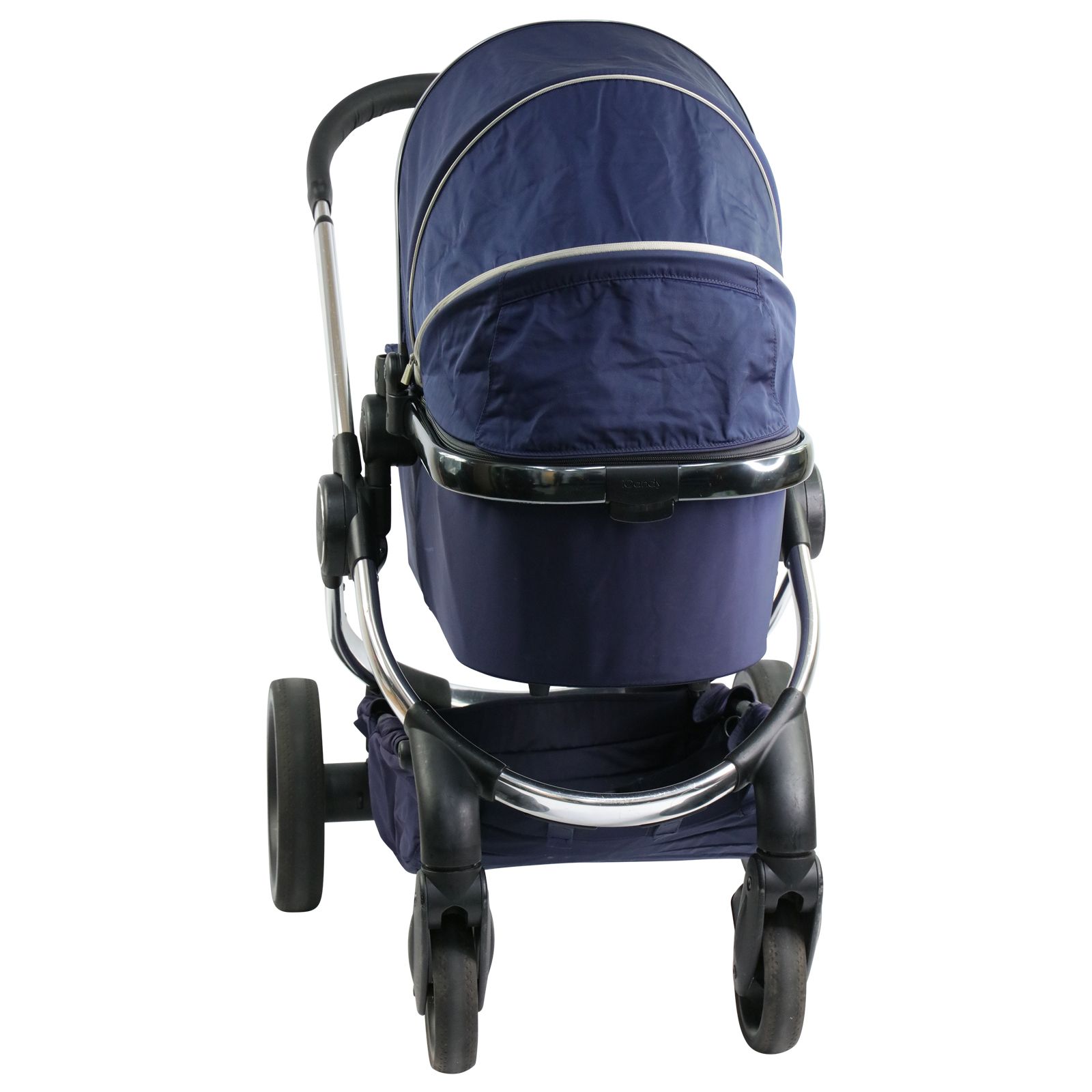 1265  ピーチ iCandy Peach 5 Chassis, Seat & Carrycot - Navy Blue, Prams